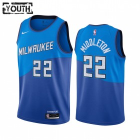 Dres Milwaukee Bucks Khris Middleton 22 2020-21 City Edition Swingman - Dječji